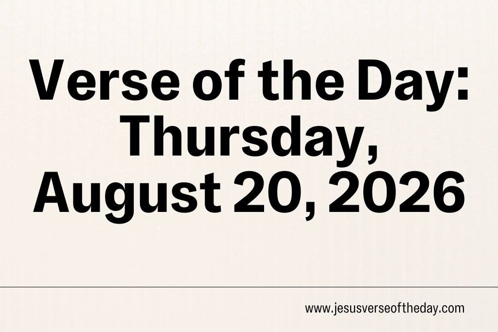 Jesus Calling August 20 2026